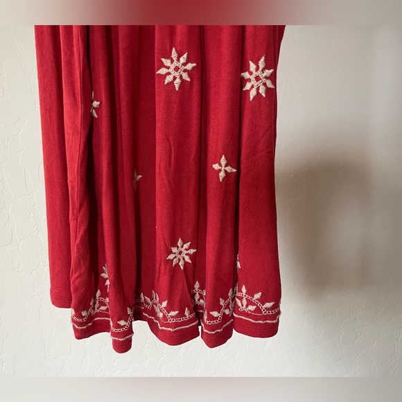 Loft| Burnt Orange Floral Embroidered Sleeveless Blouse, Very Boho•••XS - Picture 3 of 10